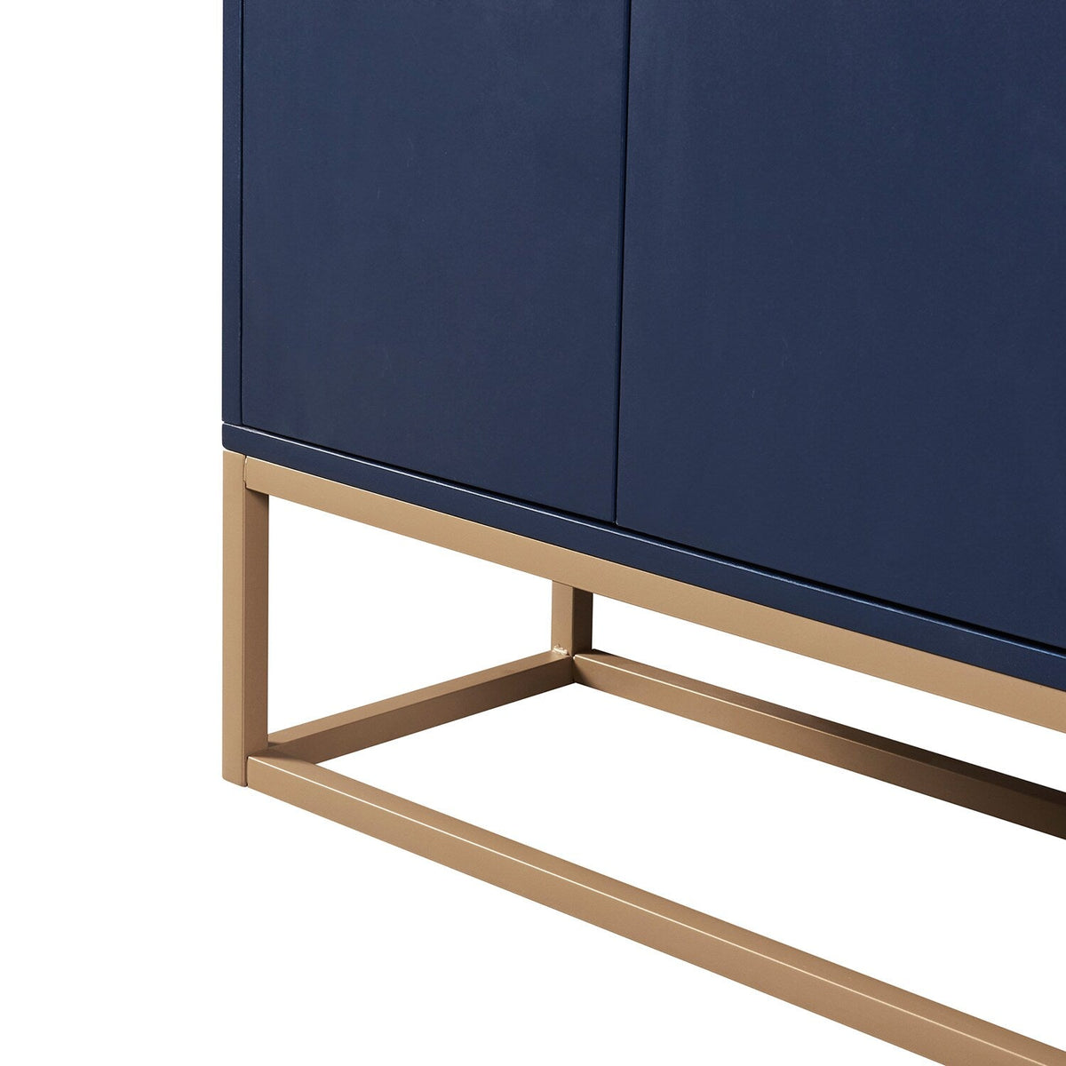 SINOFURN Rustic Light Brown Wood Sideboard with Bamboo Cabinet Body and Rattan Weave Detail