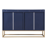 SINOFURN Rustic Light Brown Wood Sideboard with Bamboo Cabinet Body and Rattan Weave Detail