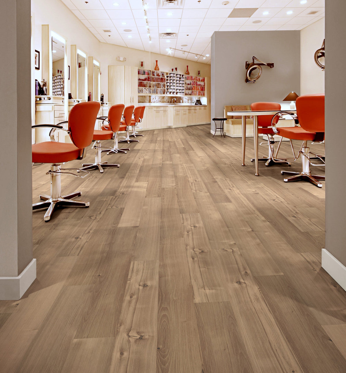 Shaw Westwork Duval Brown 12-mil x 6-in W x 48-in L Waterproof Glue Down Luxury Vinyl Plank Flooring (41.72-sq ft/ Carton)