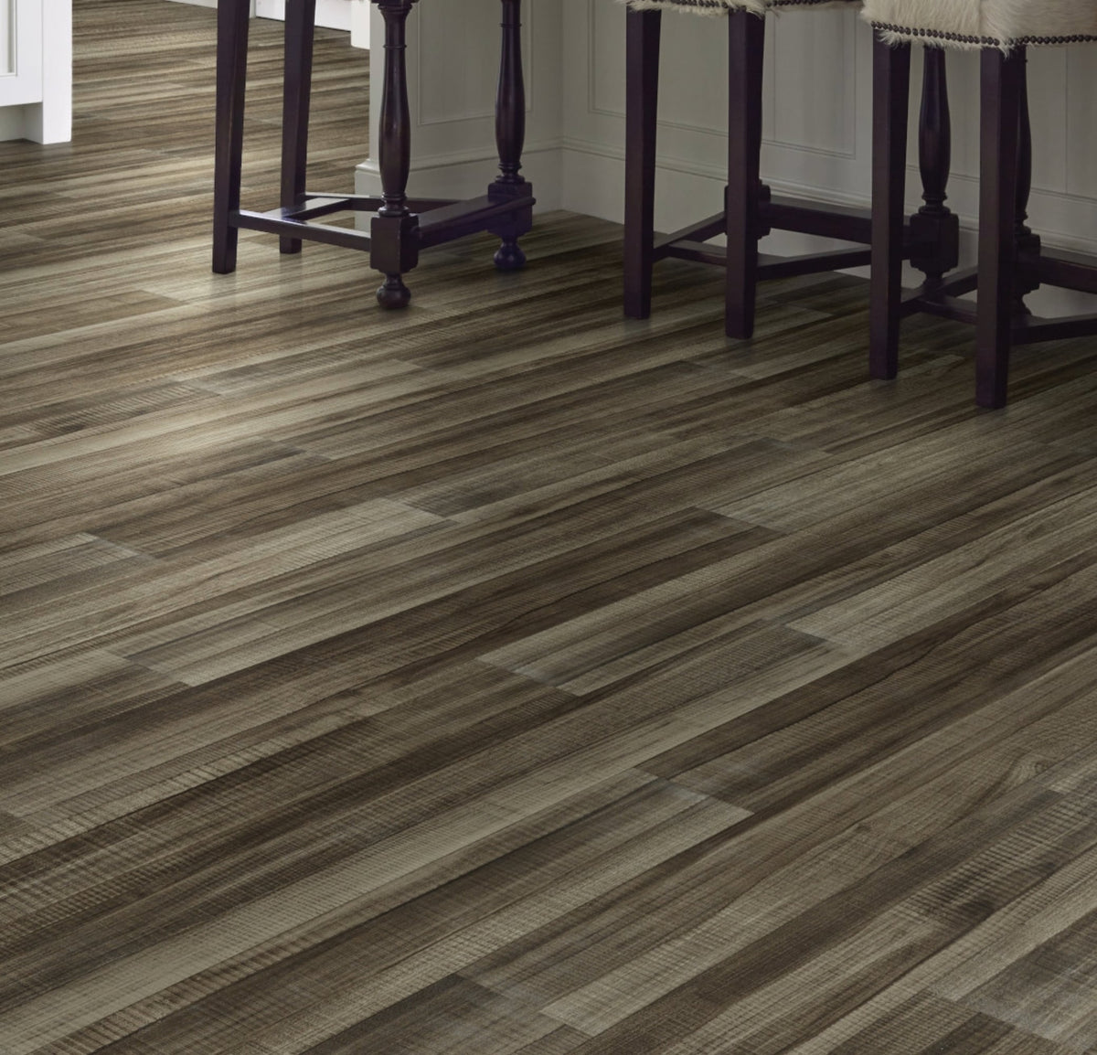 Shaw Westwork Hardee Brown 12-mil x 6-in W x 48-in L Waterproof Glue Down Luxury Vinyl Plank Flooring (41.72-sq ft/ Carton)