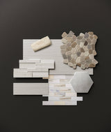 Satori Bianco Perla 12-in x 12-in Polished Natural Stone Look Mosaic Floor and Wall Tile (0.98-sq. ft/ Piece)
