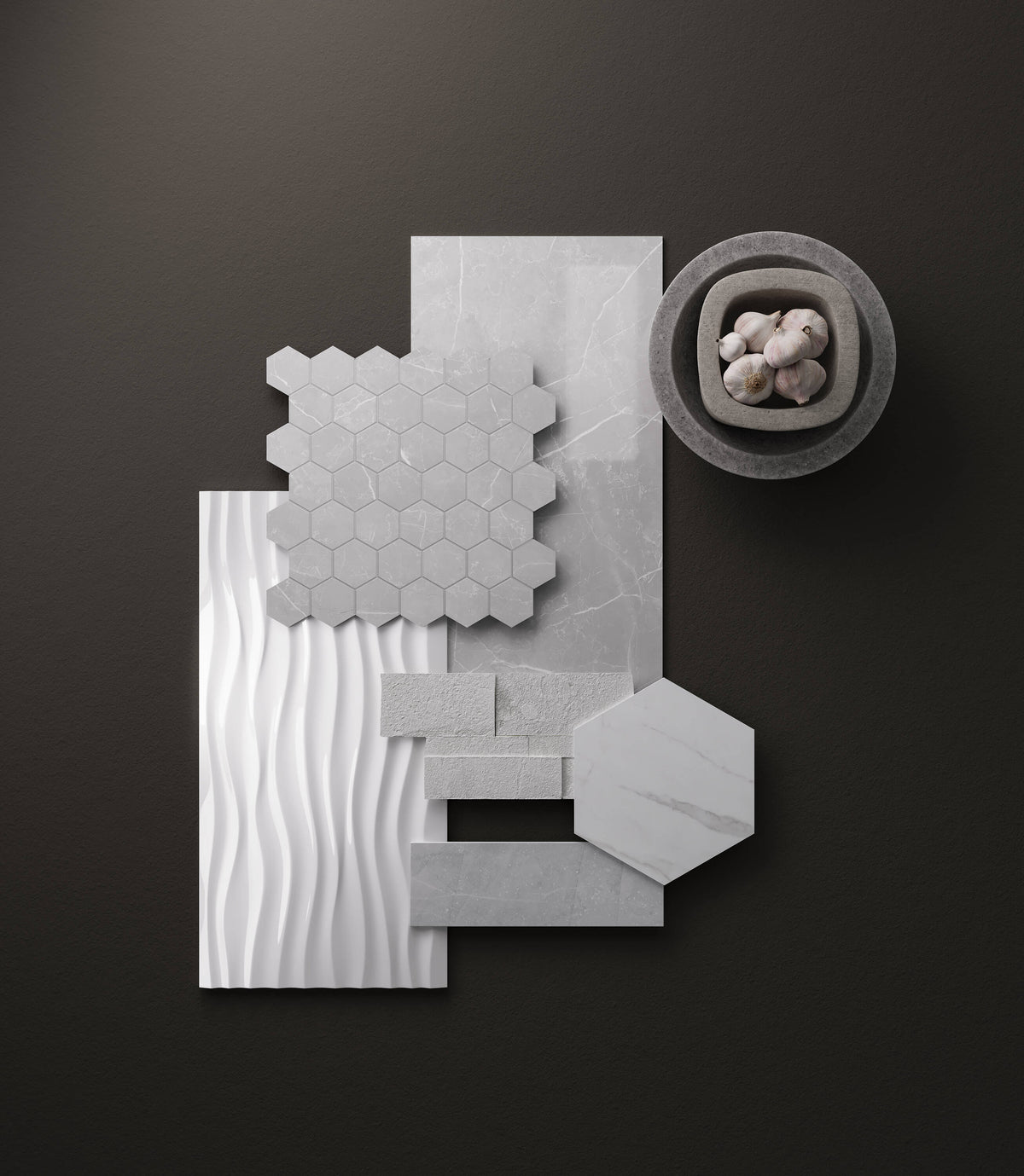 Satori Sedona Midnight 8-in x 10-in Matte Porcelain Hexagon Floor and Wall Tile (7.43-sq. ft/ Carton)