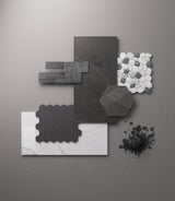 Satori Hudson Shadow 11-in x 12-in Unglazed Porcelain Hexagon Mosaic Floor and Wall Tile (0.93-sq. ft/ Piece)