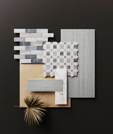Satori Palissandro 12-in x 12-in Polished Natural Stone Marble Look Mosaic Floor and Wall Tile (0.97-sq. ft/ Piece)
