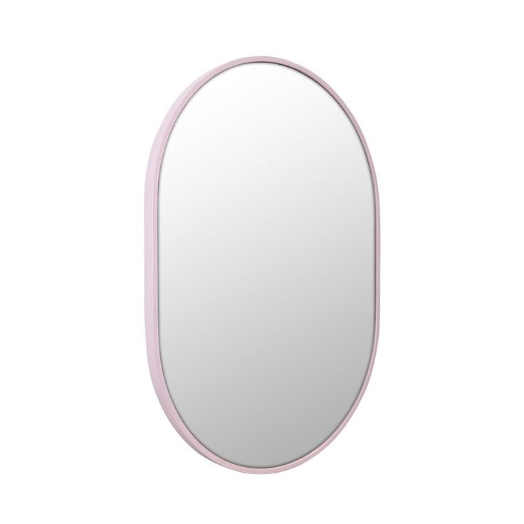 28 in. x 20 in. Pill Shape Black Stainless Steel Framed Mirror