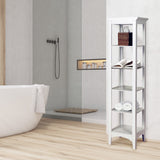 Teamson Home Madison 15-in x 63-in x 13-in White Freestanding Linen Cabinet