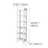 Teamson Home Madison 15-in x 63-in x 13-in White Freestanding Linen Cabinet