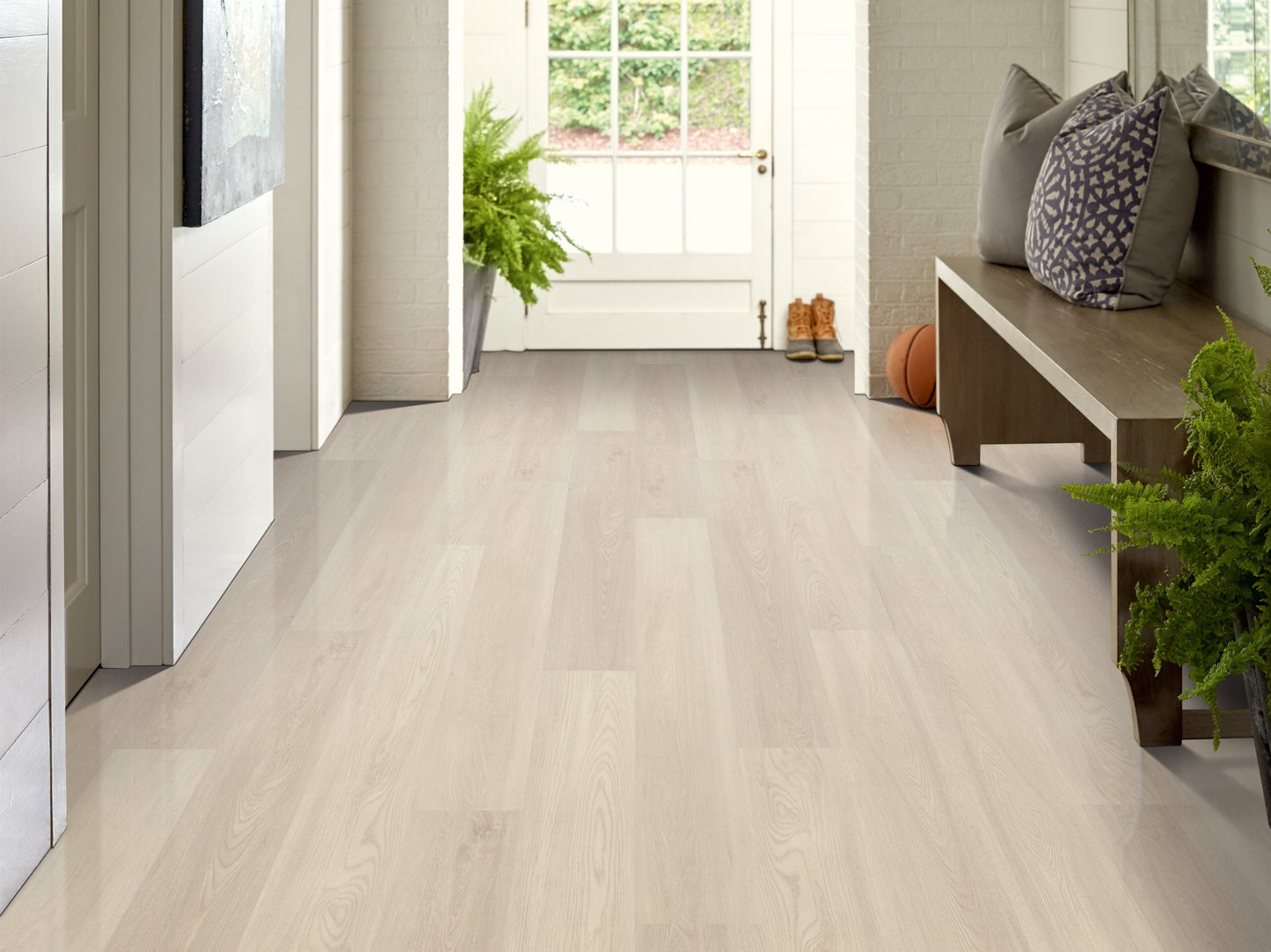 Shaw Newcastle Lancet Oak 7-in Wide x 4-4/5-mm Thick Waterproof Interlocking Luxury Vinyl Plank Flooring (18.68-sq ft)