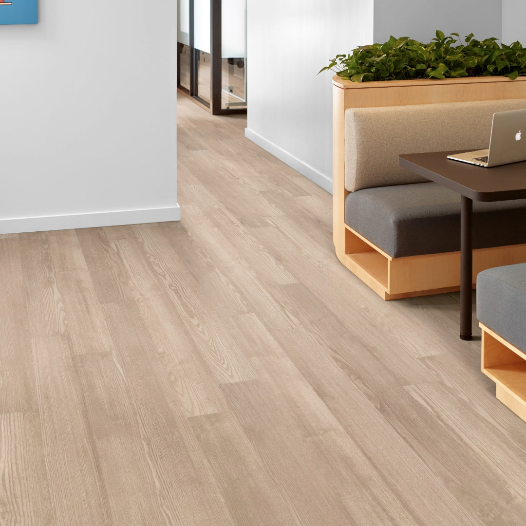 Shaw Westwork Pinellas Brown 12-mil x 6-in W x 48-in L Waterproof Glue Down Luxury Vinyl Plank Flooring (41.72-sq ft/ Carton)