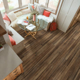 Shaw Westwork Sarasota Brown 12-mil x 6-in W x 48-in L Waterproof Glue Down Luxury Vinyl Plank Flooring (41.72-sq ft/ Carton)