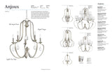 Progress Lighting Anjoux 6-Light Silver Ridge Transitional Geometric Medium Hanging Pendant Light
