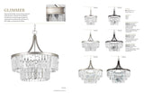 Progress Lighting Glimmer 5-Light Silver Ridge Traditional Clear Glass Drum Large Hanging Pendant Light