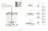 Progress Lighting Glayse 5-Light Antique Bronze Modern/Contemporary Clear Glass Linear Large Hanging Kitchen Island Light
