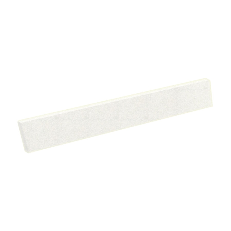 SWAN 3-in H x 22-in L Tahiti White Solid Surface Bathroom Side Splash