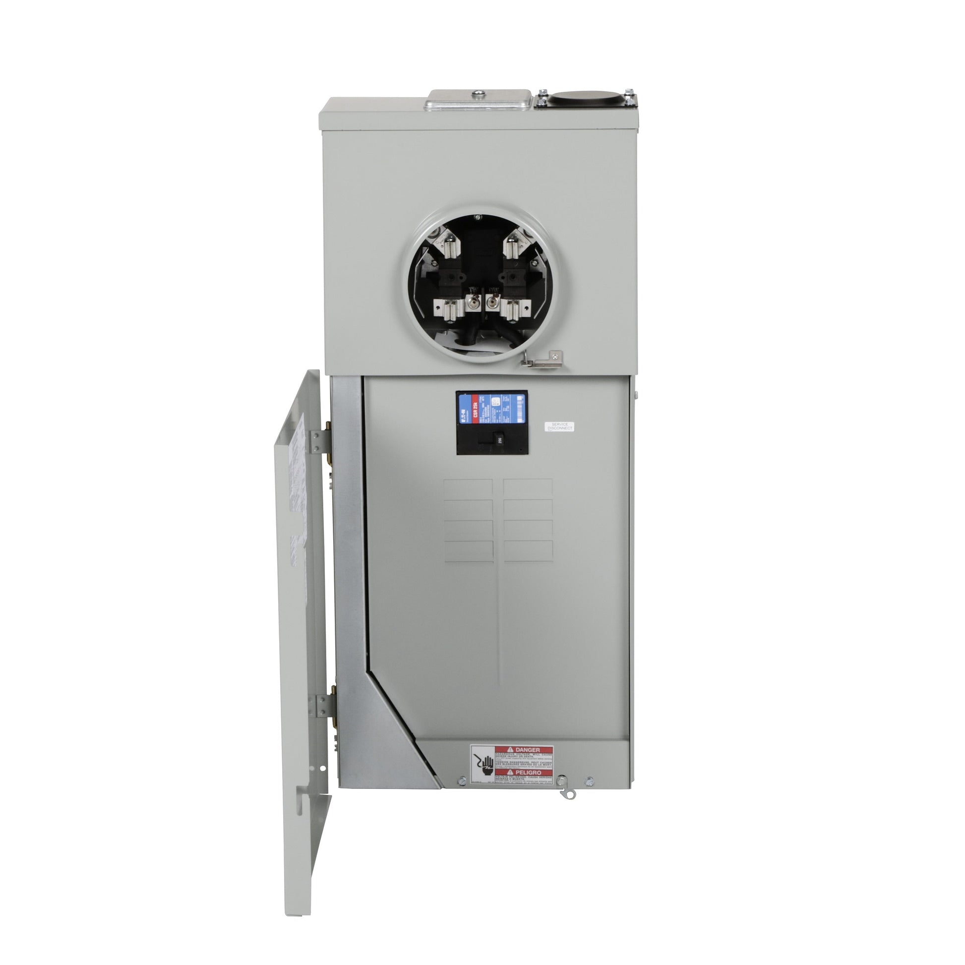 Eaton Type BR 200-Amp 8-space load center - front view