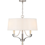 Progress Lighting Nealy 3-Light Brushed Nickel Modern/Contemporary Chandelier