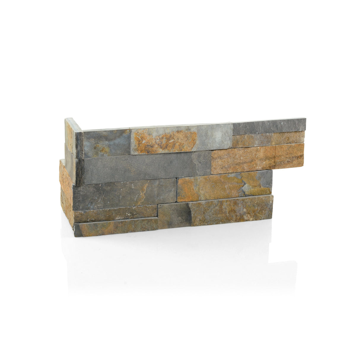 Satori Oxide Ledgestone Corner 6-in x 18-in Natural Stone Look Wall Tile (4.32-sq. ft/ Carton)