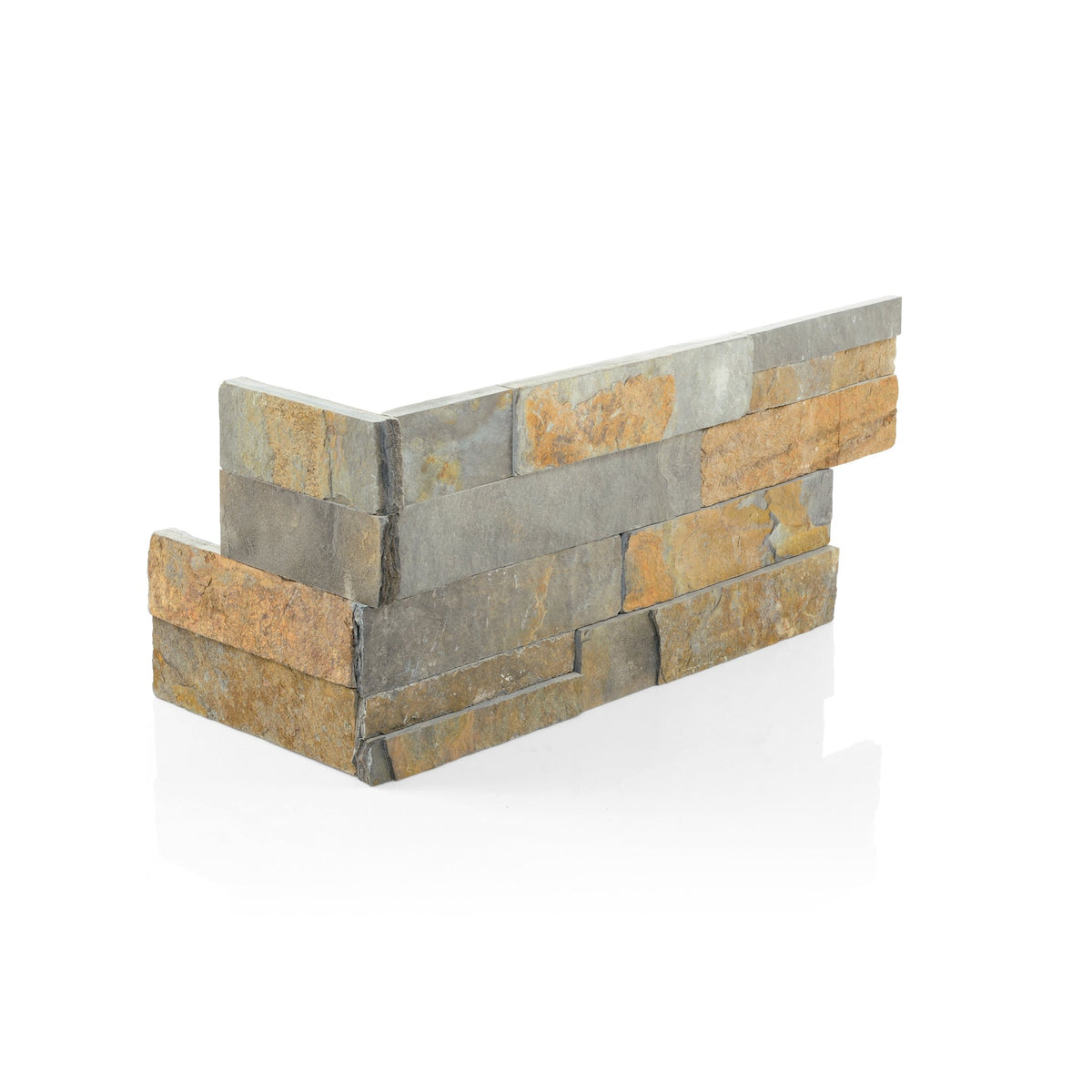 Satori Oxide Ledgestone Corner 6-in x 18-in Natural Stone Look Wall Tile (4.32-sq. ft/ Carton)