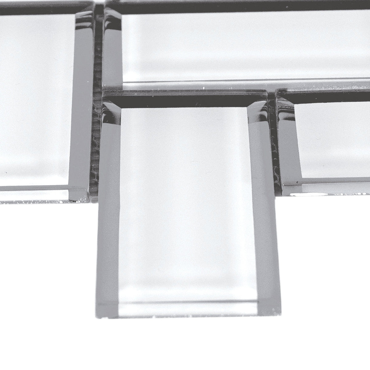 Satori Skylight 11-in x 11-in Mirrored Glass Patterned Mosaic Wall Tile (0.85-sq. ft/ Piece)