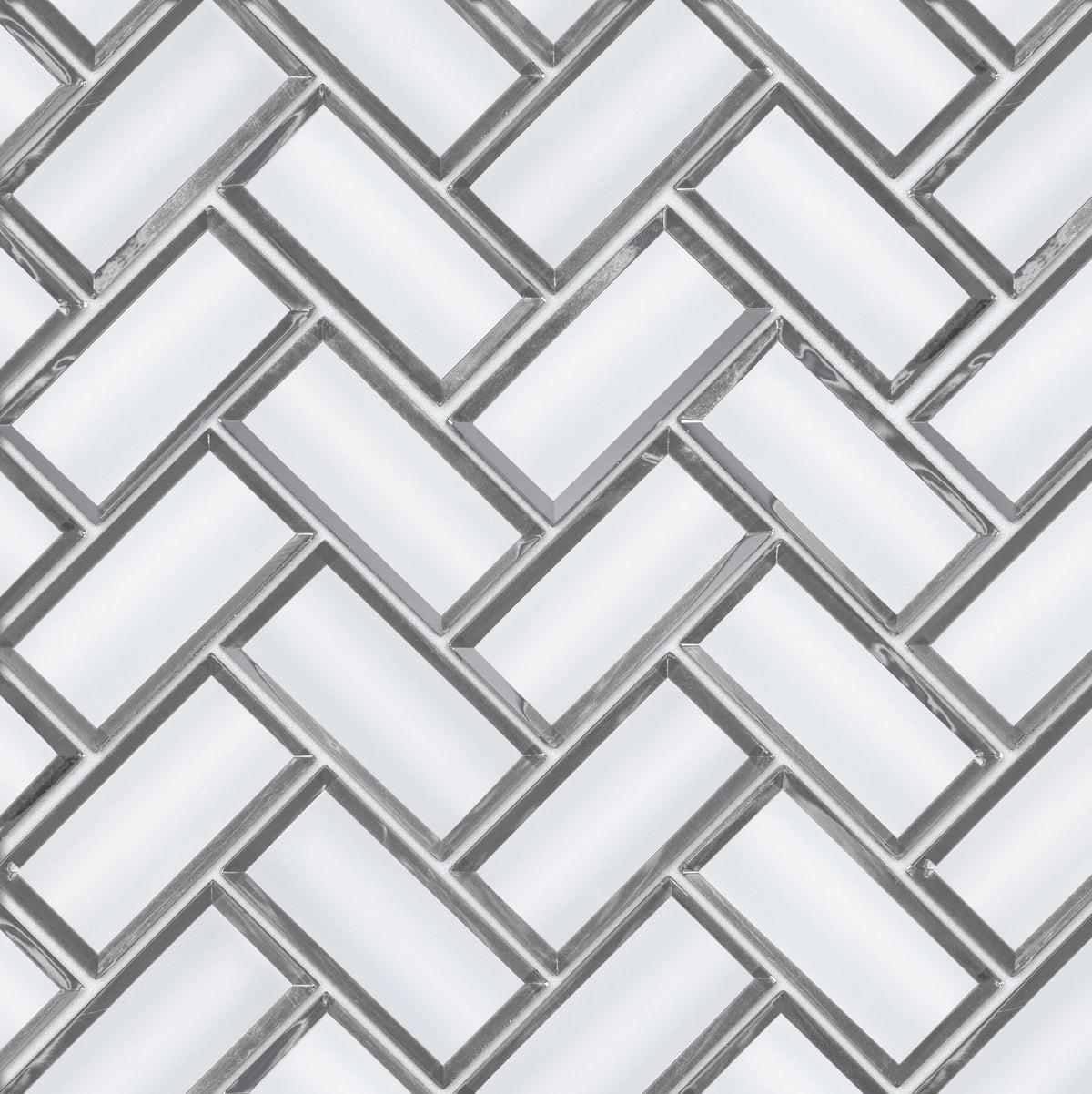 Satori Skylight 11-in x 11-in Mirrored Glass Patterned Mosaic Wall Tile (0.85-sq. ft/ Piece)