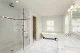 Satori Bianco Glacier 12-in x 24-in Polished Natural Stone Marble Look Tile