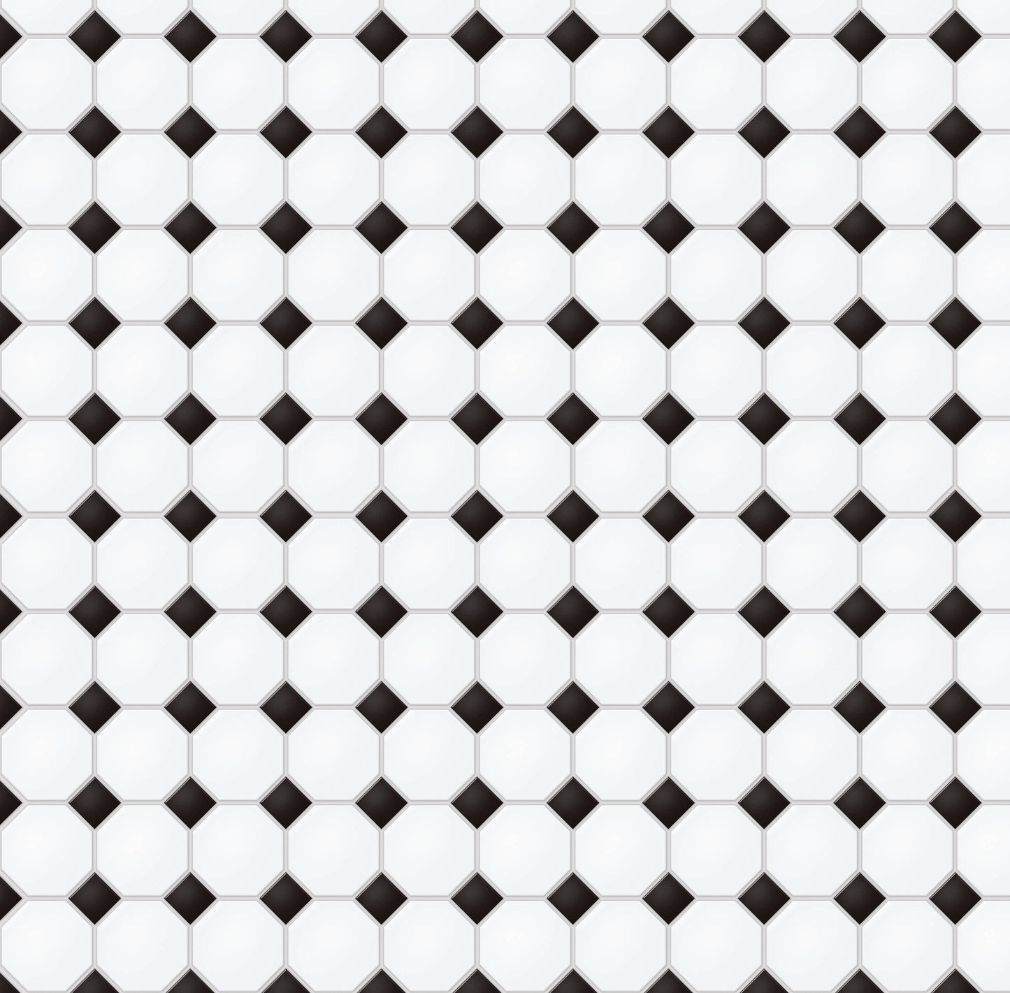 Satori Hudson Brilliant White and Black 12-in x 12-in Matte Porcelain Mosaic Floor and Wall Tile (0.91-sq. ft/ Piece)