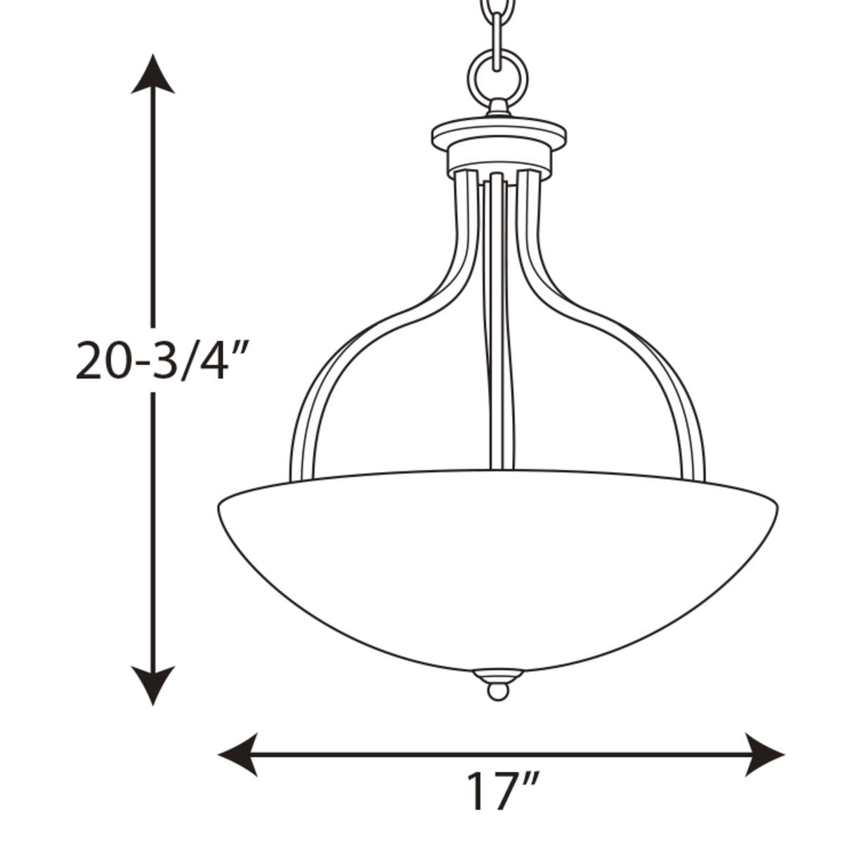 Progress Lighting Laird 5-Light Stainless Steel Farmhouse Linear Medium Hanging Pendant Light