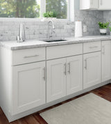 RELIABILT Fairplay 21-in W x 34.5-in H x 24-in D White 1-Drawer Base Ready To Assemble Plywood Cabinet (Recessed Panel Shaker Door Style)