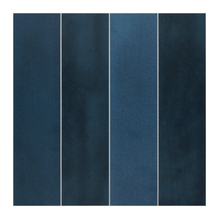 SUNWINGS Tile Blue Mixed 9-in x 9-in Matte Composite Peel and stick Mosaic Wall Tile product image