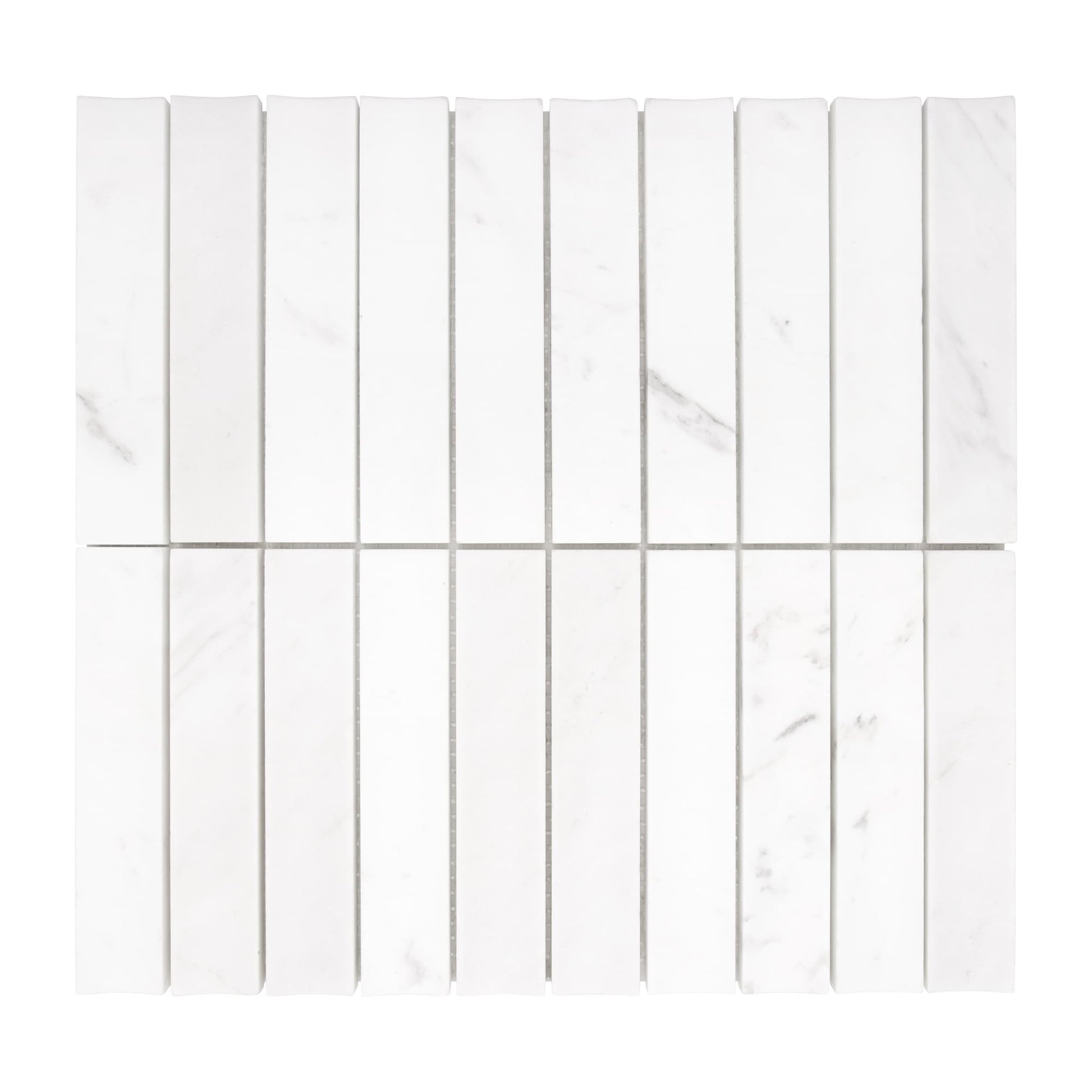 SUNWINGS Tile White 12-in x 13-in Honed Natural stone Marble Marble look Mosaic Wall Tile product image