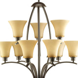 Progress Lighting Joy 9-Light Antique Bronze Traditional Chandelier