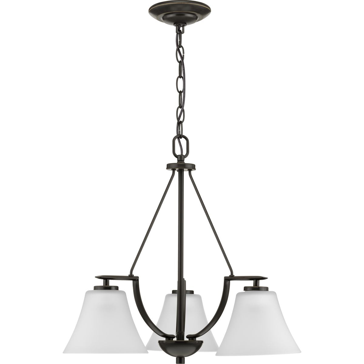 Progress Lighting Bravo 3-Light Antique Bronze Transitional Chandelier