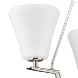 Progress Lighting Bravo 4-Light Brushed Nickel Transitional Chandelier