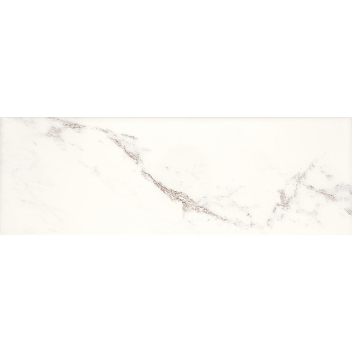 American Olean Marble Manor Calacatta 4-in x 12-in Glossy Ceramic Subway Wall Tile, 0.38-sq ft per Piece
