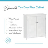 RiverRidge Ellsworth 28.44-in x 32-in x 11.75-in White Freestanding Linen Cabinet