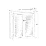 RiverRidge Ellsworth 28.44-in x 32-in x 11.75-in White Freestanding Linen Cabinet