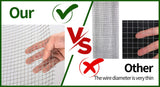 Kahomvis 100-ft x 4-ft 23-Gauge Silver Metal Hardware Cloth Rolled Fencing with Mesh Size 1/4-in x 1/4-in