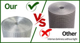 Kahomvis 100-ft x 4-ft 23-Gauge Silver Metal Hardware Cloth Rolled Fencing with Mesh Size 1/4-in x 1/4-in
