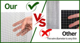 Kahomvis 19-Gauge 100x4 ft Galvanized Hardware Cloth Fencing