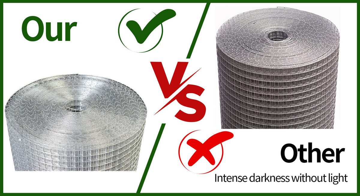 Kahomvis 19-Gauge 100x4 ft Galvanized Hardware Cloth Fencing