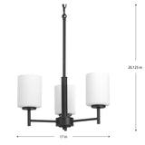 Progress Lighting Replay 3-Light Black Modern/Contemporary Chandelier