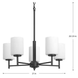 Progress Lighting Replay 5-Light Black Modern/Contemporary Chandelier