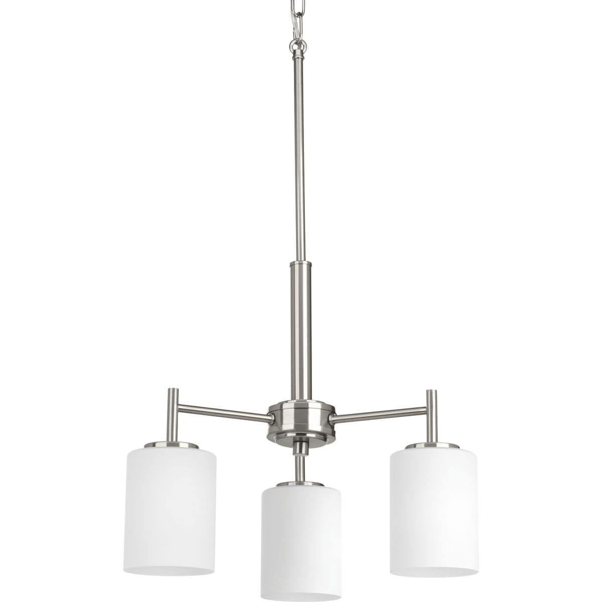 Progress Lighting Replay 3-Light Brushed Nickel Modern/Contemporary Chandelier