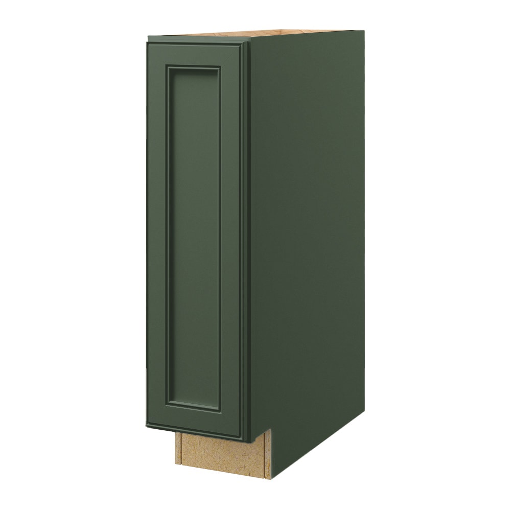 allen + roth Heathrow 9-in W x 34.5-in H x 24-in D Sage Base Fully Assembled Cabinet (Recessed Panel Mitered Door Style)