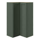 allen + roth Heathrow 24-in W x 42.125-in H x 12-in D Sage L-shaped Corner Wall Fully Assembled Cabinet (Recessed Panel Square Style)