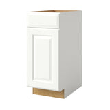 allen + roth Tilson 15-in W x 34.5-in H x 24-in D Linen 1-Drawer Base Fully Assembled Cabinet (Raised Panel Square Style)