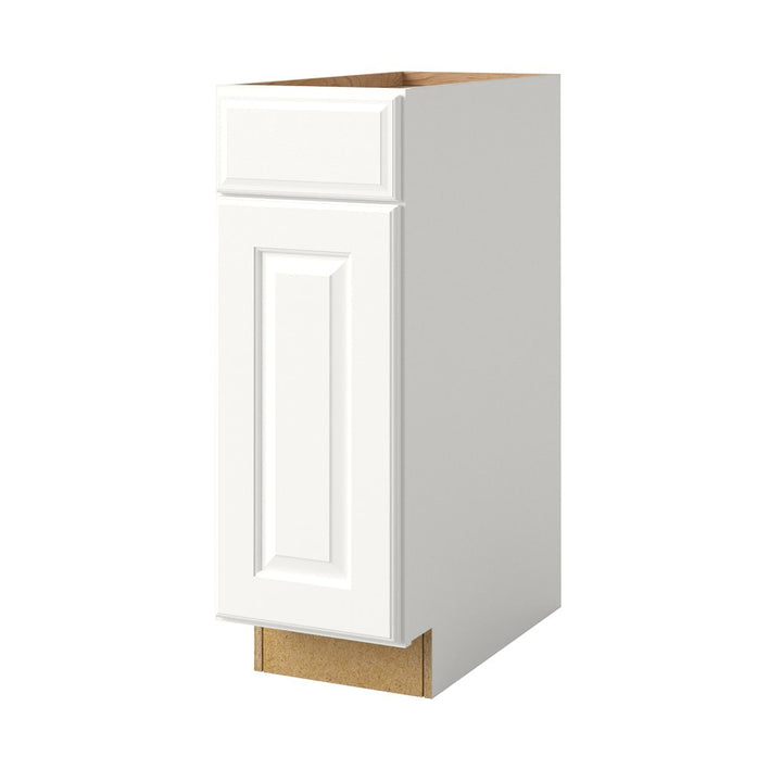 allen + roth Tilson 12-in W x 34.5-in H x 24-in D Linen 1-Drawer Base Fully Assembled Cabinet (Raised Panel Square Style)
