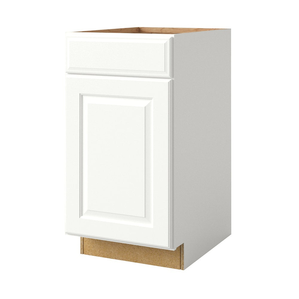 allen + roth Tilson 18-in W x 34.5-in H x 24-in D Linen 1-Drawer Base Fully Assembled Cabinet (Raised Panel Square Style)
