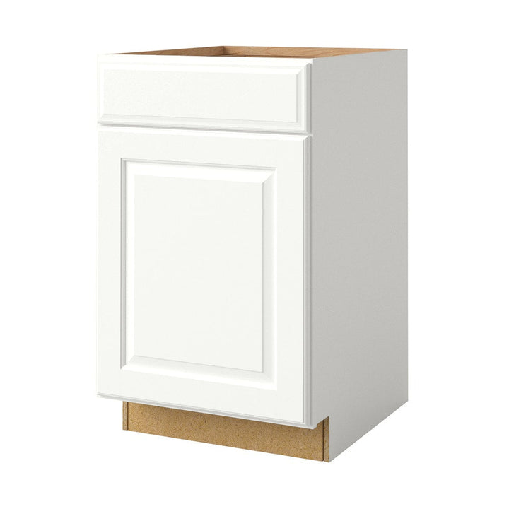 allen + roth Tilson 21-in W x 34.5-in H x 24-in D Linen 1-Drawer Base Fully Assembled Cabinet (Raised Panel Square Style)