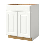allen + roth Tilson 27-in W x 34.5-in H x 24-in D Linen 1-Drawer Base Fully Assembled Cabinet (Raised Panel Square Style)